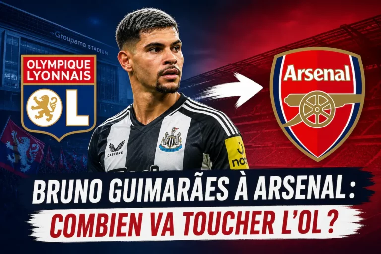 Revenus générés par la plus-value de la vente de Bruno Guimaraes à Arsenal