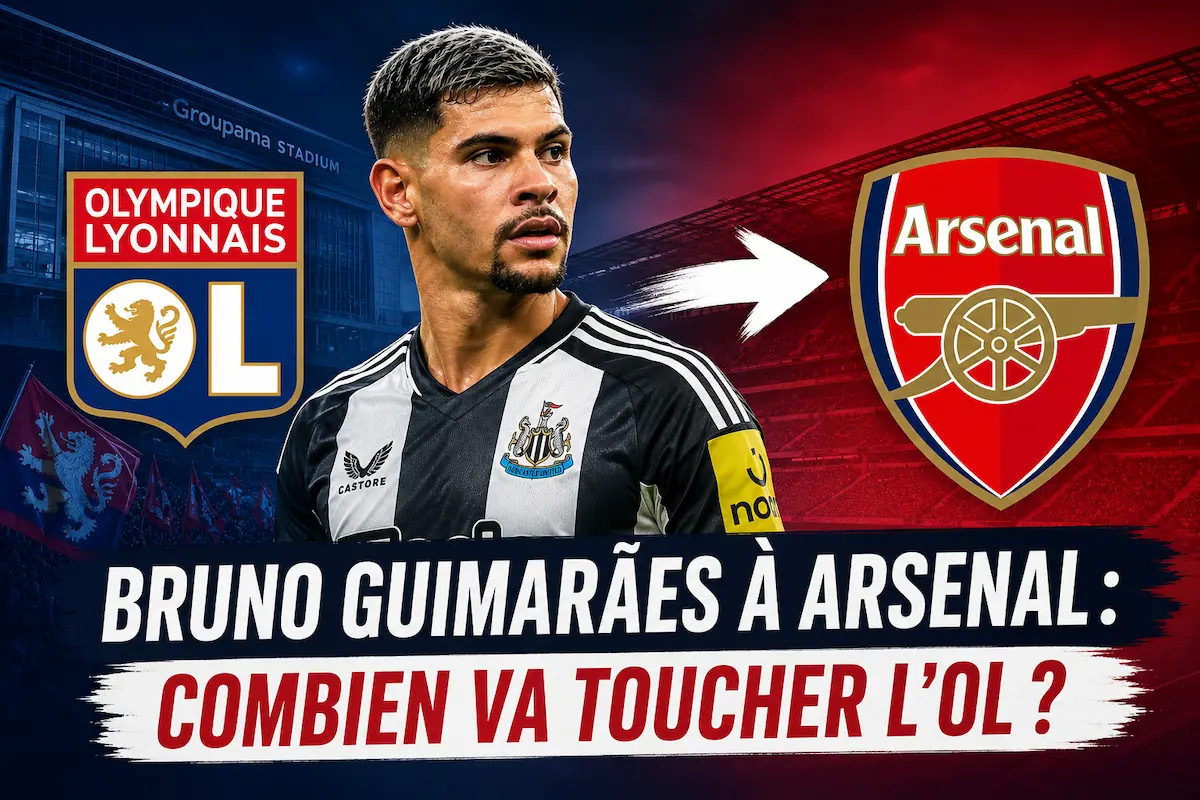 Revenus générés par la plus-value de la vente de Bruno Guimaraes à Arsenal